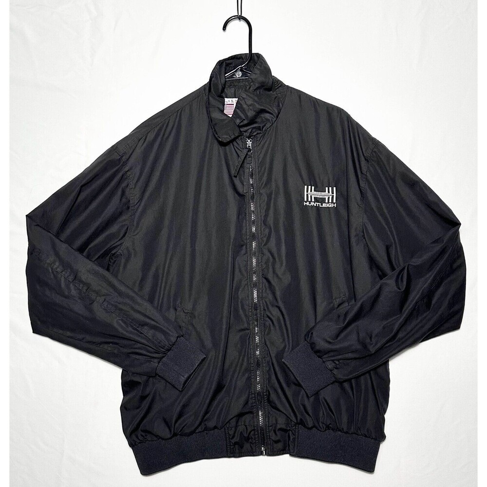 National Patrol Huntleigh Large US Army Service Member Windbreaker Perm. Press